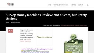 Survey Money Machines Review: Not a Scam, but Pretty Useless
