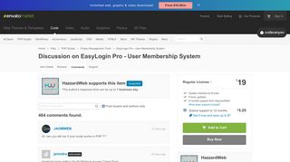 Discussion on EasyLogin Pro - User Membership System | CodeCanyon