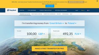 Money transfers from the UK and Ireland to Poland | EasySend ...