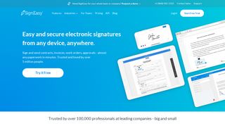 SignEasy: Electronic signatures made easy on mobile & desktop