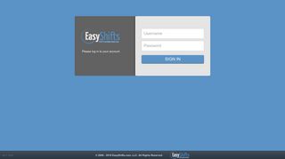 Please log in to your account. - EasyShifts