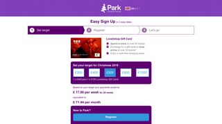 Easy Sign Up - Park