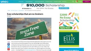 Easy scholarships that are no-brainers | Unigo
