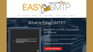 Easy-SMTP: Free SMTP Email Service by Reachmail