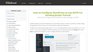 How to Configure WordPress to Use SMTP For Sending Emails Tutorial