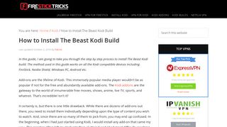 How to Install The Beast Kodi Build in 3 Easy Steps - Fire Stick Tricks