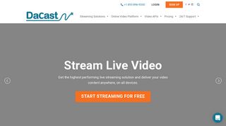 DaCast: Video Hosting and Live Streaming Solutions