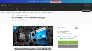 Easy Video Player Wordpress Plugin by FWDesign | CodeCanyon