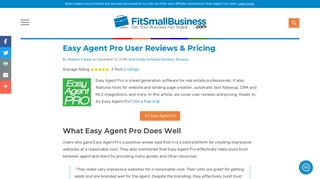 Easy Agent Pro User Reviews & Pricing - Fit Small Business