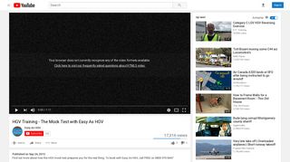 HGV Training - The Mock Test with Easy As HGV - YouTube