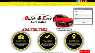 Quick & Easy Auto Sales: Used Cars Lynwood CA | Used Cars ...