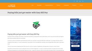 Paying bills just got easier with Easy Bill Pay - Australian FinTech