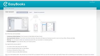 User account | EasyBooks