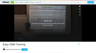 Easy CBM Training on Vimeo