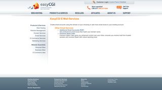 EasyCGI E-Mail Services
