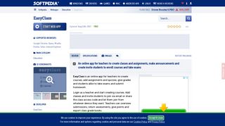 EasyClass - Webapps - Softpedia
