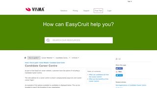 Candidate Career Centre - EasyCruit Support