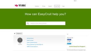 EasyCruit Support: Home