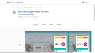easyfundraising Donation Reminder - Google Chrome