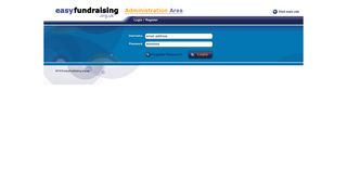 easyfundraising.org.uk - Cause Administration Area Login