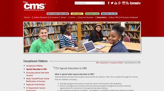 Special Education in CMS - Charlotte-Mecklenburg Schools