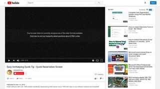 Easy InnKeeping Quick Tip - Quick Reservation Screen - YouTube