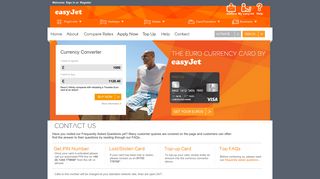 Euro Currency Card by easyJet - Contact Us