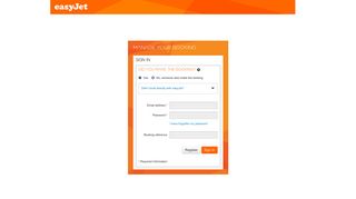 Sign In - Manage bookings - easyJet.com