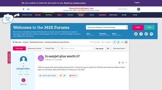 Is easyjet plus worth it? - MoneySavingExpert.com Forums