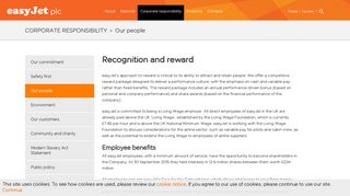 Recognition and reward – easyJet plc