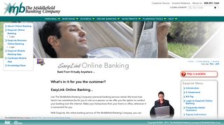 Middlefield Banking Company - Online Banking - EasyLink Online ...