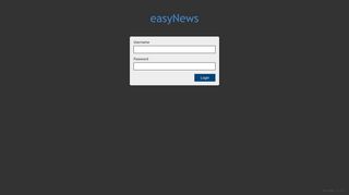 easyNews - Login
