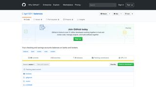 GitHub - Igor1201/balances: Your checking and savings accounts ...