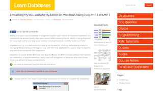 Installing MySQL and phpMyAdmin on Windows using EasyPHP ...