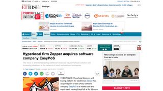 Hyperlocal firm Zopper acquires software company EasyPoS - The ...