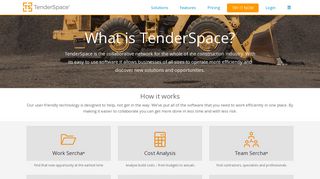 TenderSpace is a new and unique suite of tools for everyone involved ...