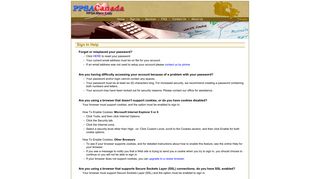 PPSACanada - PPSA Made Easy - Sign In Help