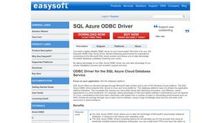 SQL Azure ODBC Driver - Easysoft