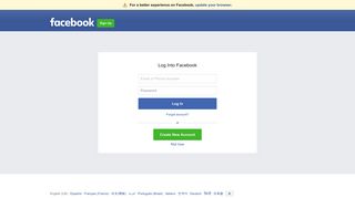 Log into Facebook | Facebook - EasyStanza