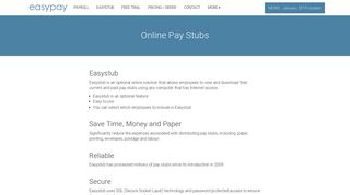 Easystub - Easypay Canadian Payroll Software