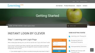 Instant Login with Clever - Learning.com Support