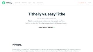 easyTithe vs. Tithe.ly Church Giving | Tithe.ly