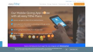 Get a Church Online Giving App with easyTithe