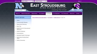 Health Services / Easy Trac - East Stroudsburg Area School District