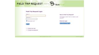 EasyTrip: Login - Field Trip Request