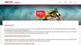EAT.ch by JUST EAT - Become our restaurant partner