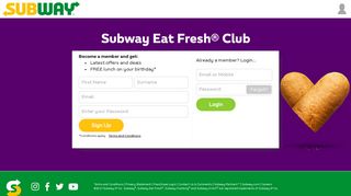 Subway Eat Fresh ® Club - Eat Fresh Club - Subway Australia
