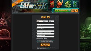 Sign up - Eat My Dust