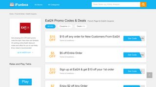 Eat24 Discount Code, $15 Off February 2019 | iFunbox