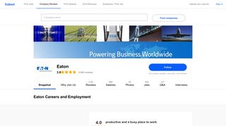 Eaton Careers and Employment | Indeed.com